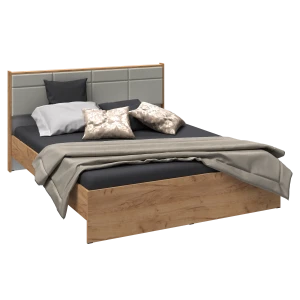 Кровать "Соната" 1,6 Белый/Дуб крафт золотой